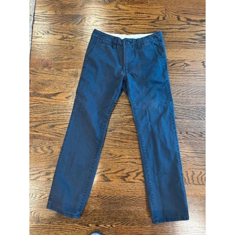 GapKids Lived-In Chino Pants Boys Size 12 Regular Navy Uniform Cotton